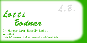 lotti bodnar business card